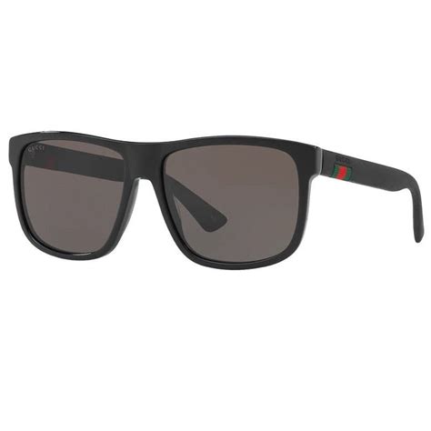 occhiali gucci oggo 6010|Gucci GG0010S 58 Grey & Black Sunglasses .